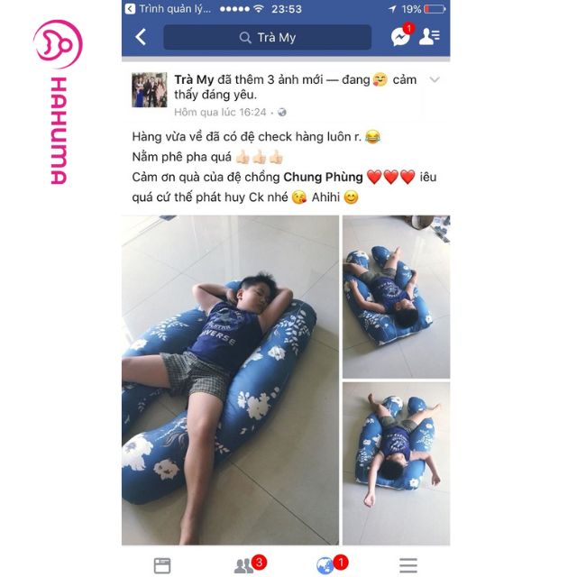 Gối ôm chữ u cả nhà ai cũng dùng được